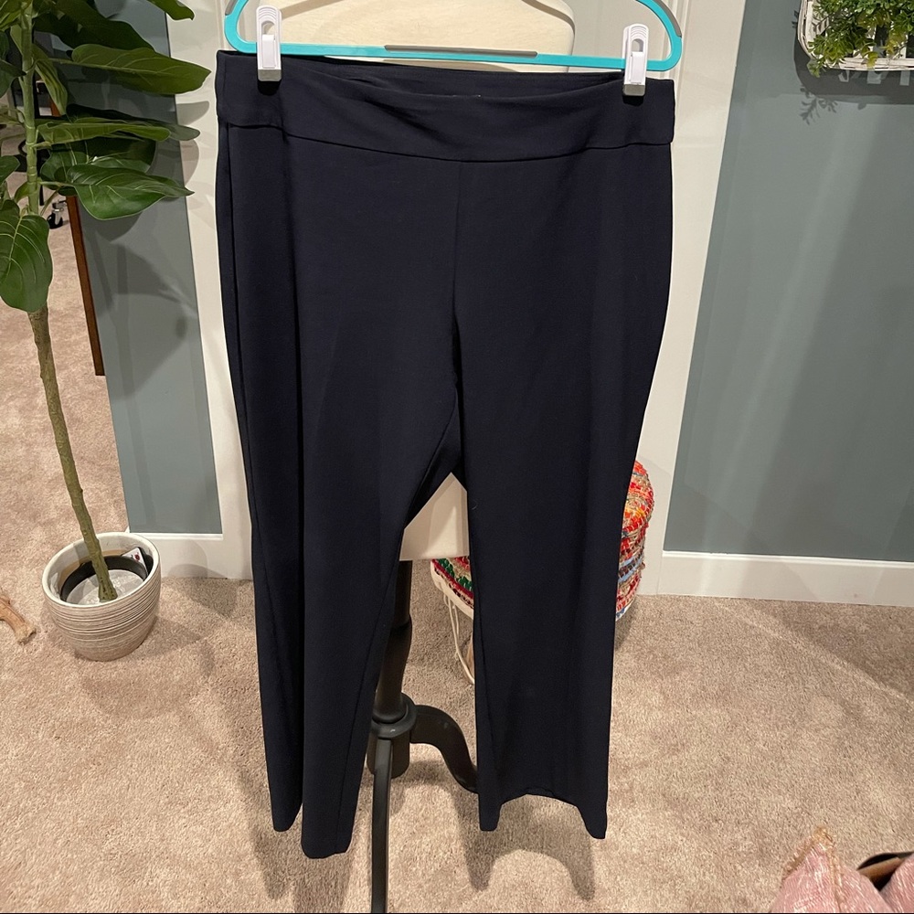 Navy, Black and Brown sz14w pull on dress pants.